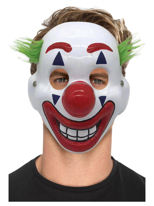 PVC Clown Mask, with Hair & Elastic Strap Wholesale