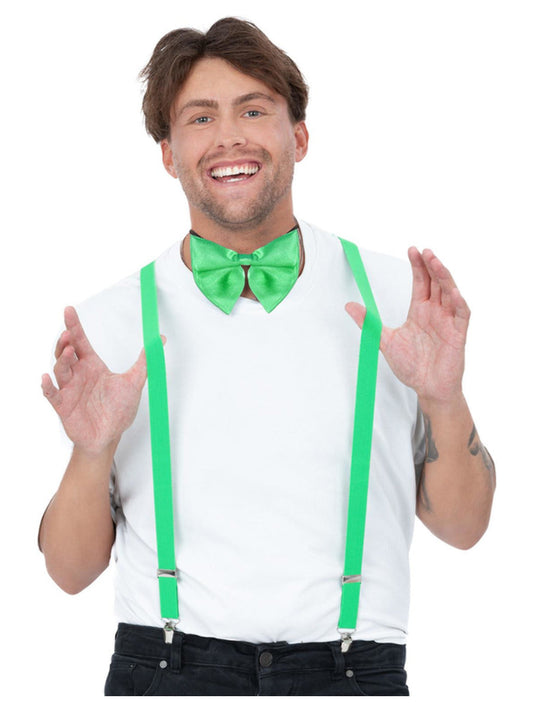 Bow Tie & Braces Kit, Green Wholesale