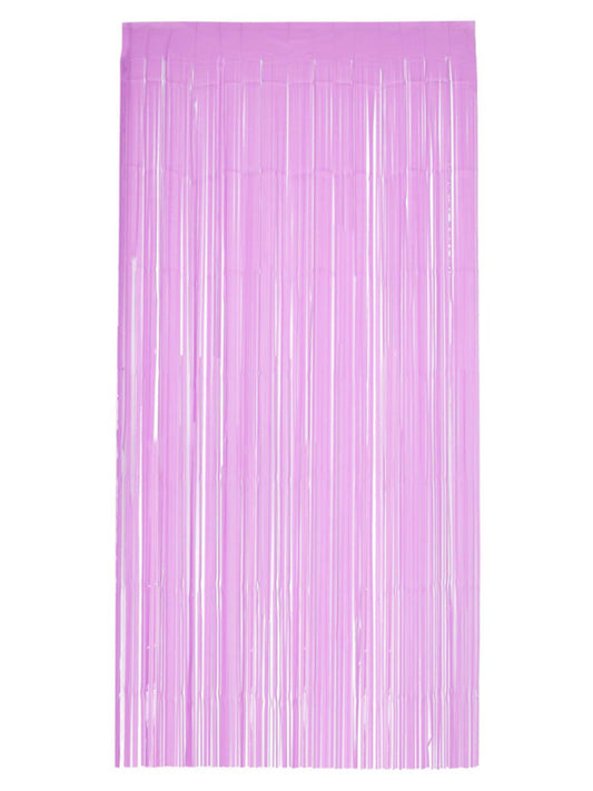 Matt Fringe Curtain Backdrop, Baby Pink Wholesale