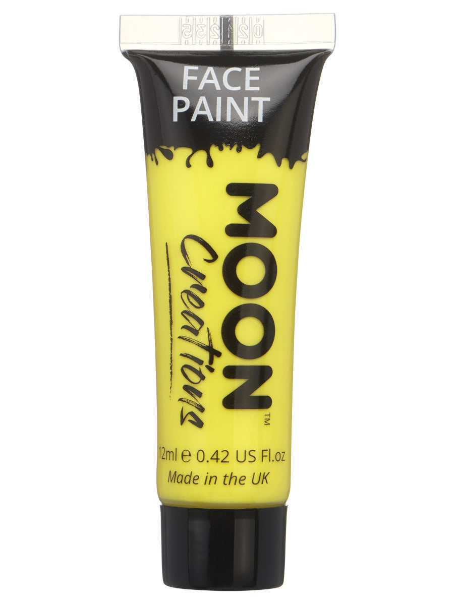 Moon Creations Face & Body Paint, Yellow, 12ml Single