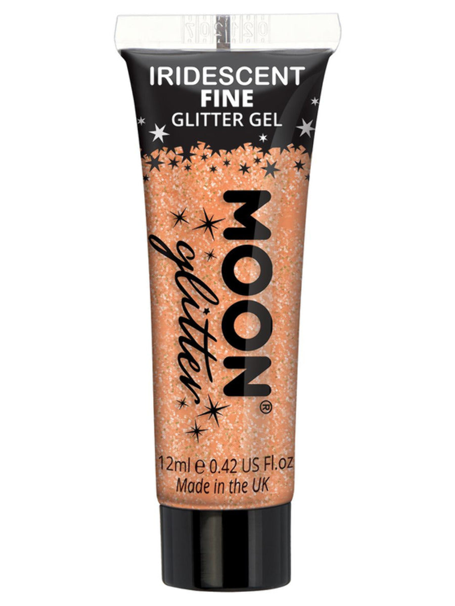 Moon Glitter Iridescent Glitter Gel, Orange, Single, 12ml