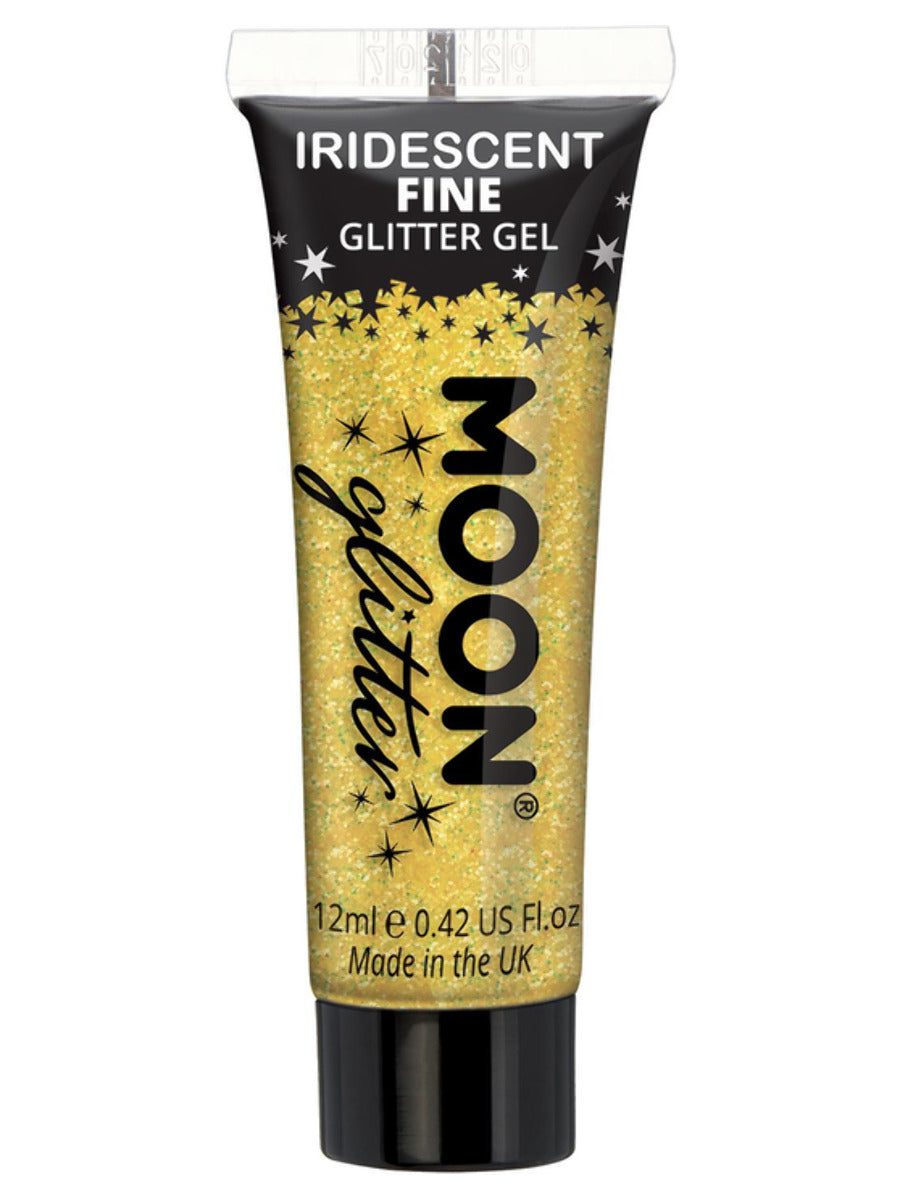 Moon Glitter Iridescent Glitter Gel, Yellow, Single, 12ml