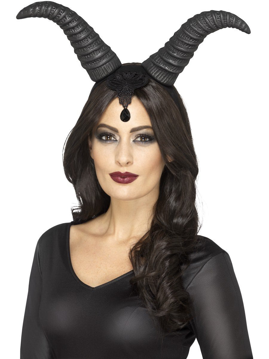 Demonic Queen Horns, on Headband Wholesale