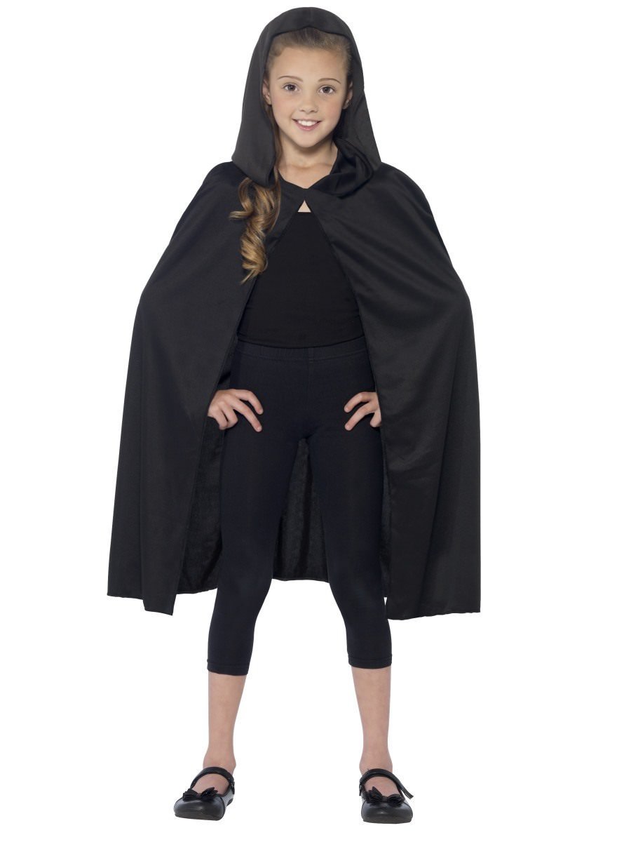 Hooded Cape, Black Wholesale